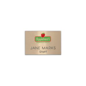 Custom Hollywood Plastic Express Name Badge (Standard size 2" x 3")