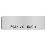 Custom Hollywood Plastic Name Badge (Standard Size 1" x 3") - 1