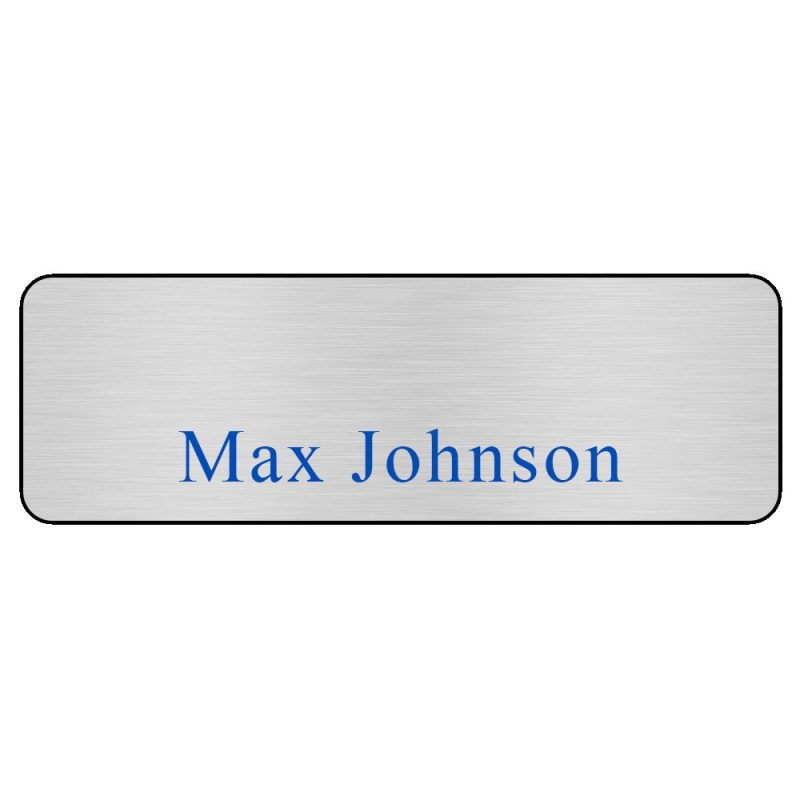 Custom Hollywood Plastic Name Badge (Standard Size 1" x 3") - 2