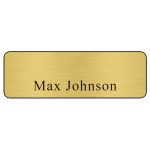 Custom Hollywood Plastic Name Badge (Standard Size 1" x 3") - 3