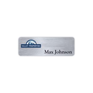 Custom Hollywood Plastic Name Badge (Standard Size 1" x 3")