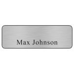 Custom Hollywood Plastic Name Badge (Standard Size 1" x 3") - 4