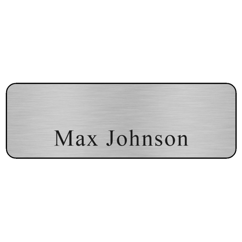Custom Hollywood Plastic Name Badge (Standard Size 1" x 3") - 4