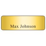 Custom Hollywood Plastic Name Badge (Standard Size 1" x 3") - 6