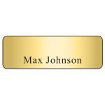Custom Hollywood Plastic Name Badge (Standard Size 1" x 3") - 7