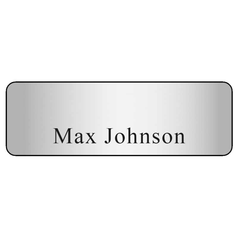 Custom Hollywood Plastic Name Badge (Standard Size 1" x 3") - 8