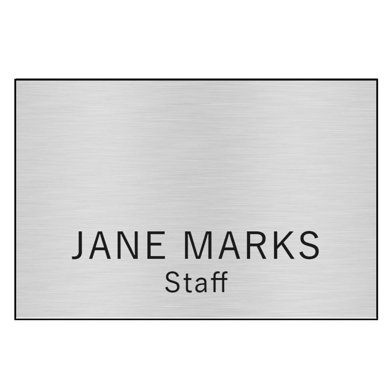 Custom Hollywood Plastic Name Badge (Standard Size 2" x 3") - 1