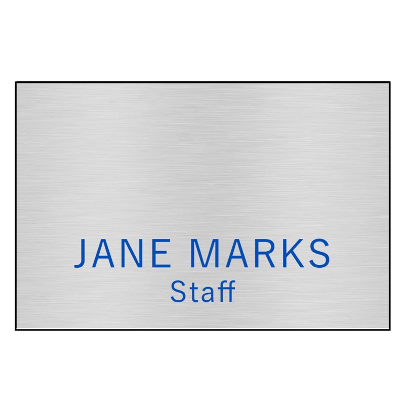 Custom Hollywood Plastic Name Badge (Standard Size 2" x 3") - 2