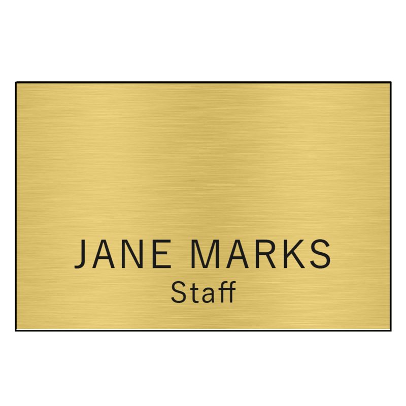 Custom Hollywood Plastic Name Badge (Standard Size 2" x 3") - 3