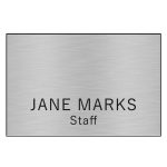 Custom Hollywood Plastic Name Badge (Standard Size 2" x 3") - 4