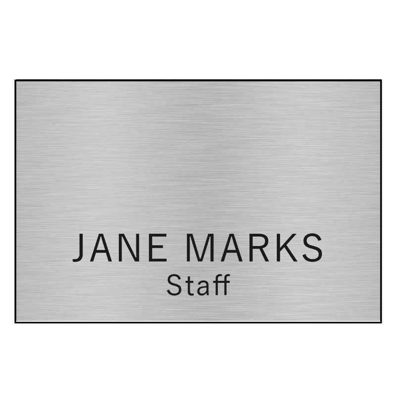 Custom Hollywood Plastic Name Badge (Standard Size 2" x 3") - 4