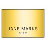 Custom Hollywood Plastic Name Badge (Standard Size 2" x 3") - 5