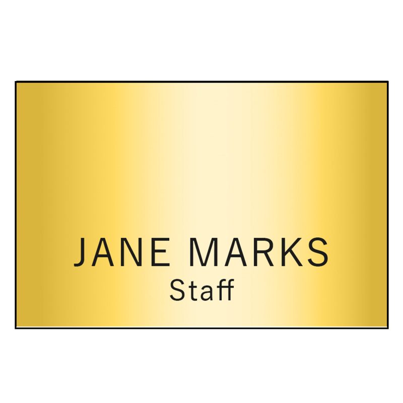 Custom Hollywood Plastic Name Badge (Standard Size 2" x 3") - 5