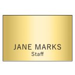 Custom Hollywood Plastic Name Badge (Standard Size 2" x 3") - 6