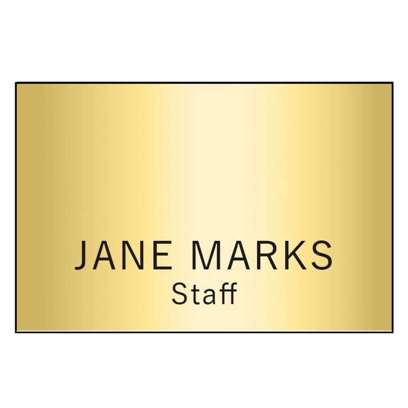 Custom Hollywood Plastic Name Badge (Standard Size 2" x 3") - 6