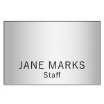 Custom Hollywood Plastic Name Badge (Standard Size 2" x 3") - 7