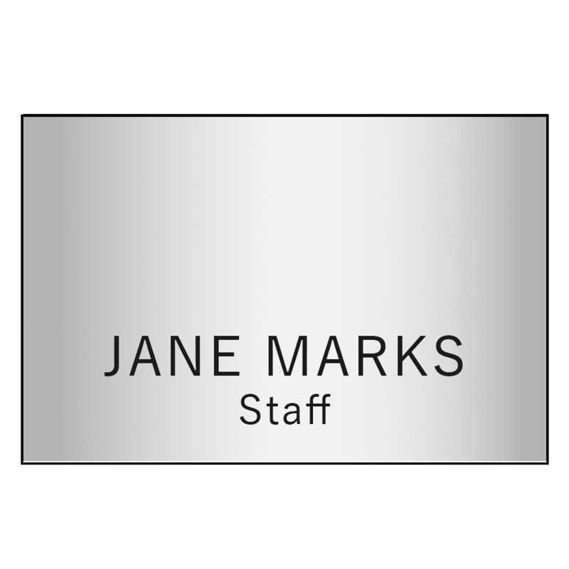Custom Hollywood Plastic Name Badge (Standard Size 2" x 3") - 7