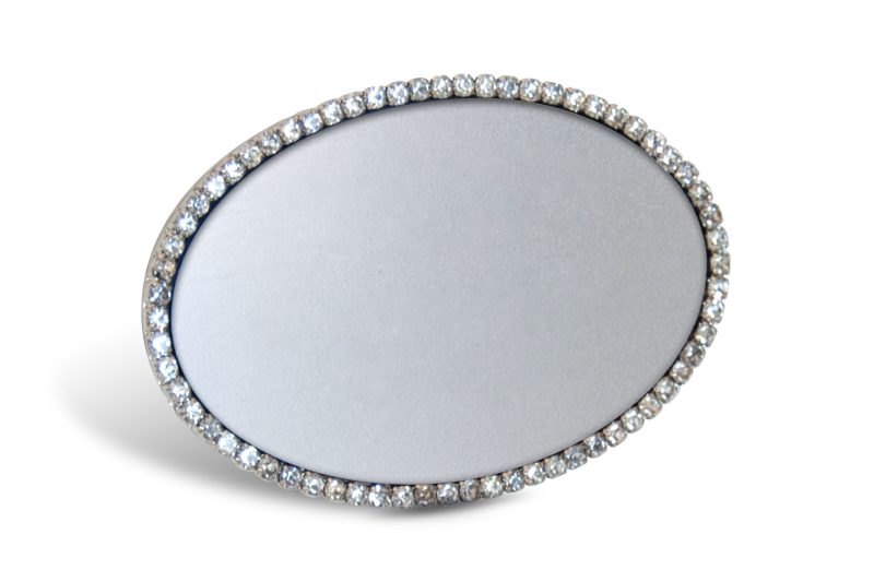 Custom Jeweled Frame Name Badge - 1
