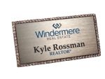 Custom Jeweled Frame Name Badge - 4