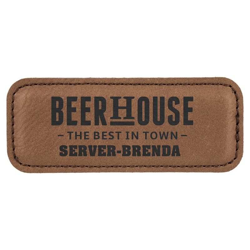 Lane-Leatherette-Name-Tag-325x125-PS-LTAG1 Custom Lane Leatherette Name Tag 3.25x1.25"