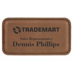 Custom Lane Leatherette Name Tag 3.25x1.75"