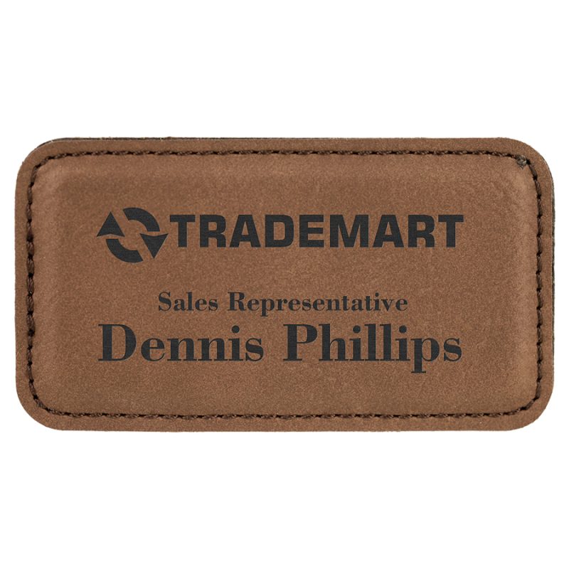 Lane-Leatherette-Name-Tag-325x175-PS-LTAG2 Custom Lane Leatherette Name Tag 3.25x1.75"