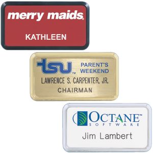Custom Las Vegas Plastic Name Badge (Standard Size 1-13/16" x 3-5/16"