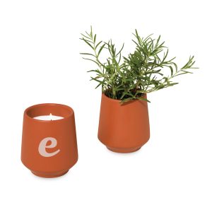 Custom Modern Sprout Rooted Candle - Sienna-Rosemary