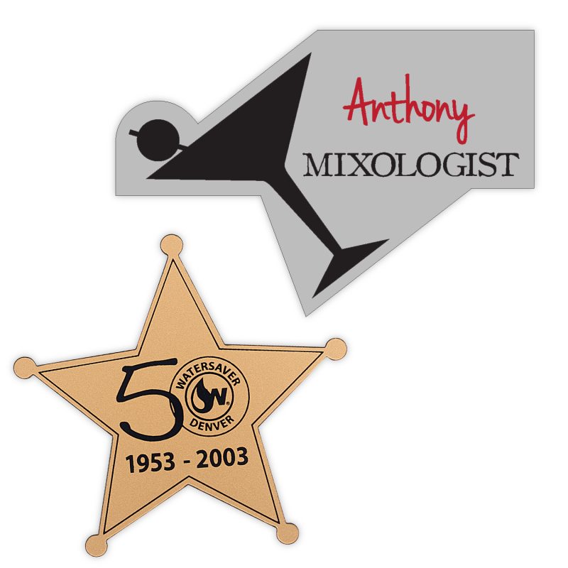 New-Orleans-Plastic-Name-Badge-Custom-sized-between-6-and-9-sq-in-NOR09 Custom New Orleans Plastic Name Badge (Custom sized between 6 and 9 sq. in.)