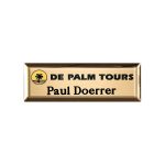 Custom New York Executive Metal Name Badge (Standard Size 1" x 3")