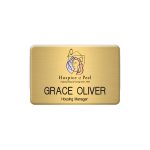 Custom New York Standard Metal Name Badge (Standard Size 2" x 3")