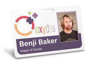 Custom PVC CR80 Name Badge