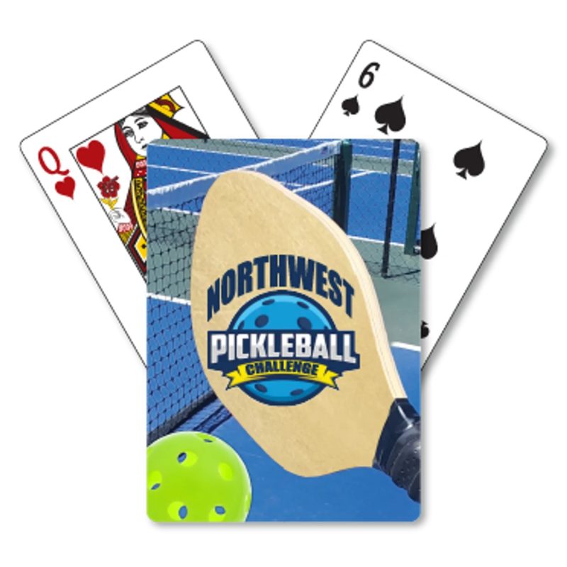 Custom Pickleball Theme Poker Size Playing Cards