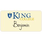 Custom Reusable Name Badge: 3-1/32" X 1-17/32"
