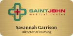 Custom Savannah Express Metal Name Badge (Standard Size 1-1/2" x 3")