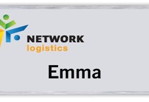 Custom Seattle Metal Name Badge (Standard Size 1-1/2" x 3")