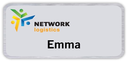 Custom Seattle Metal Name Badge (Standard Size 1-1/2" x 3")