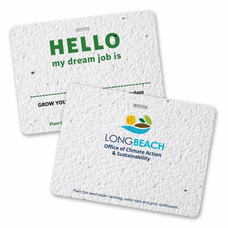 Seed-Paper-Name-Badge-PNT Custom Seed Paper Name Badge