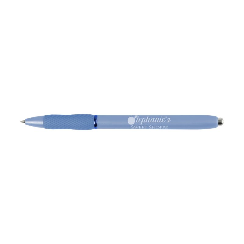 Custom Sharpie S-Gel Frosted Blue Barrel - Royal Blue