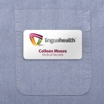 Custom St. Paul Plastic Name Badge (Standard Size 1-1/2" x 3") - 1