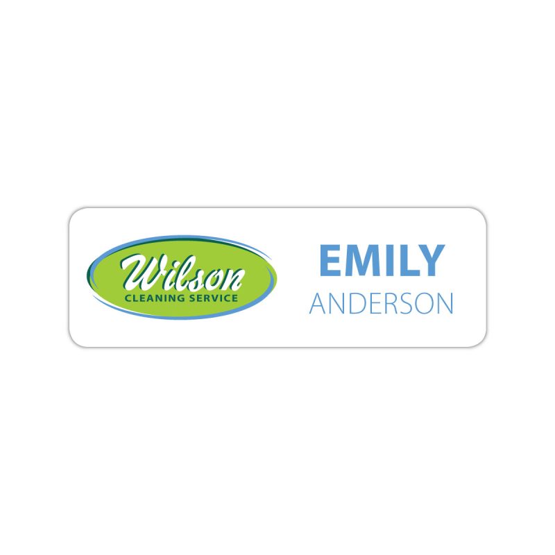 Custom St. Paul Plastic Name Badge (Standard Size 1" x 3")