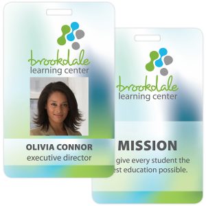 Custom Tacoma Plastic Photo Name Badge: 2-1/8" X 3-3/8
