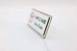 Custom The Athena Executive full color metal name badge 1 1/2" X 3" - 4