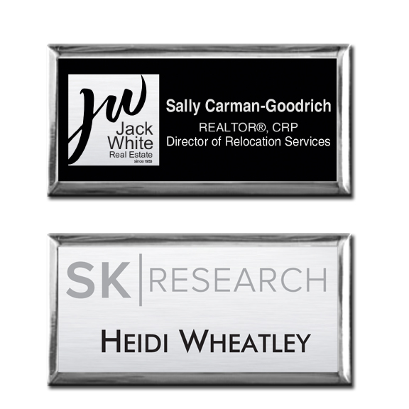 The-Athena-Executive-full-color-metal-name-badge-1-12-X-3-ATHENAEXC2S Custom The Athena Executive full color metal name badge 1 1/2" X 3"