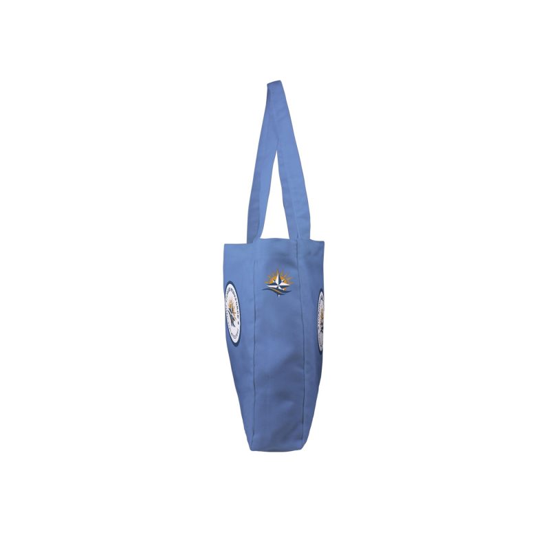 Custom Toddy® Gear 12" x 12" x 3" Poly Canvas 5-Panel Tote with 3" Gusset - 2