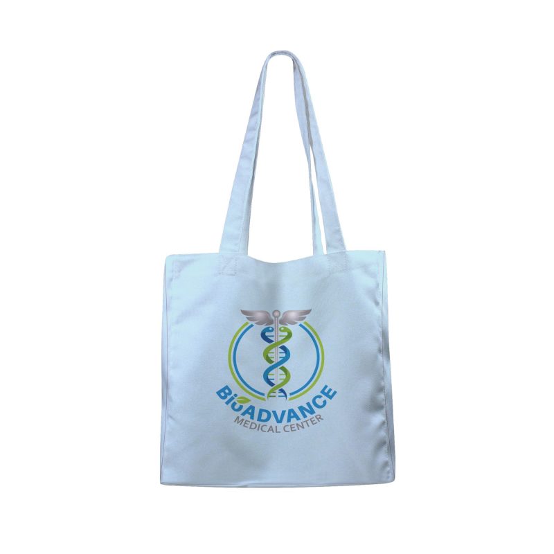 Custom Toddy® Gear 12" x 14" x 5" Canvas 5-Panel Tote with 5" Gusset - 1