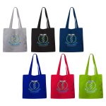 Custom Toddy® Gear 12" x 14" x 5" Canvas 5-Panel Tote with 5" Gusset - 7