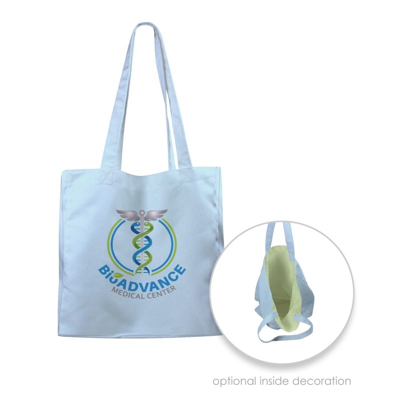 Custom Toddy® Gear 12" x 14" x 5" Canvas 5-Panel Tote with 5" Gusset