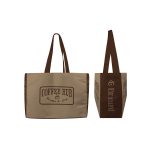 Custom Toddy® Gear 14" x 10" x 5" Poly Canvas 5-Panel Tote with 5" Gusset - 2