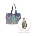 Custom Toddy® Gear 14" x 10" x 5" Poly Canvas 5-Panel Tote with 5" Gusset - 3
